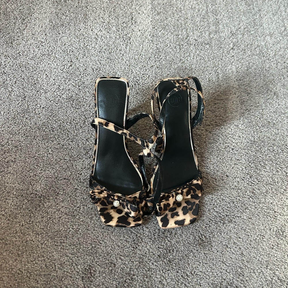 Leopard print heels